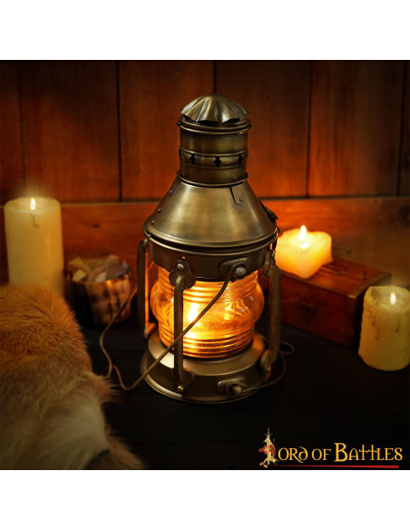 Middelalderlig messing olielampe...