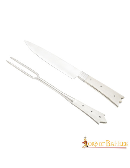 Mes en vork, middeleeuwse kasteeladel