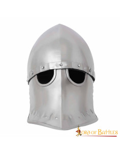 Italienisch-normannischer Helm mit Maske (12. Jahrhundert)