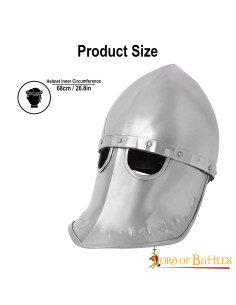 Italo-Normandische helm met masker (12e eeuw) 2