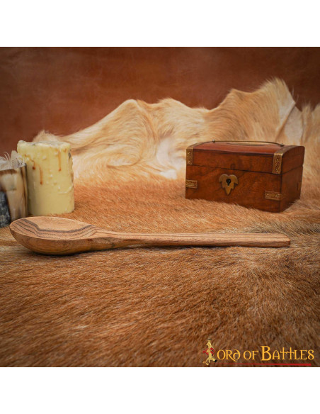 Cuchara de madera medieval (24,9 cm.)
