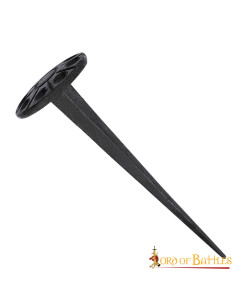 Mittelalterlicher Nagel, runder Kopf, handgeschmiedet (10...