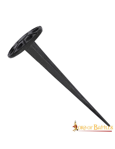 Clavo medieval, cabeza redonda,...