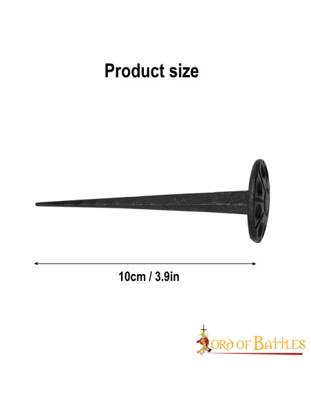 Middeleeuwse spijker, ronde kop, met...