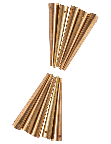 Satz von 10 hellen Messing-Aiglets...