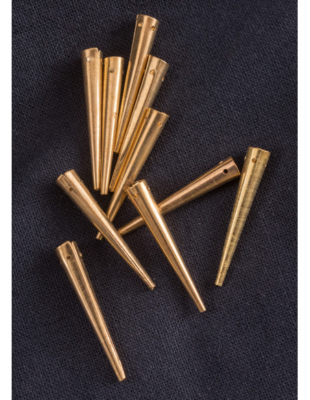 Satz von 10 hellen Messing-Aiglets...