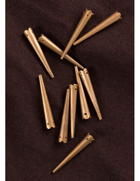 Sæt med 10 zigzag aiglets eller...