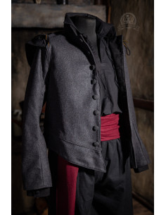Quentin Woll-Musketierjacke – Grau