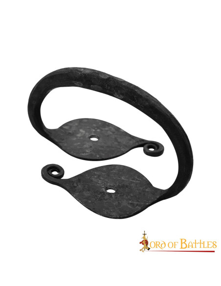 Håndsmedet middelalderlig dørgreb