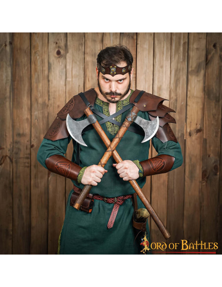 Middelalderlig unisex læderdiadem,...