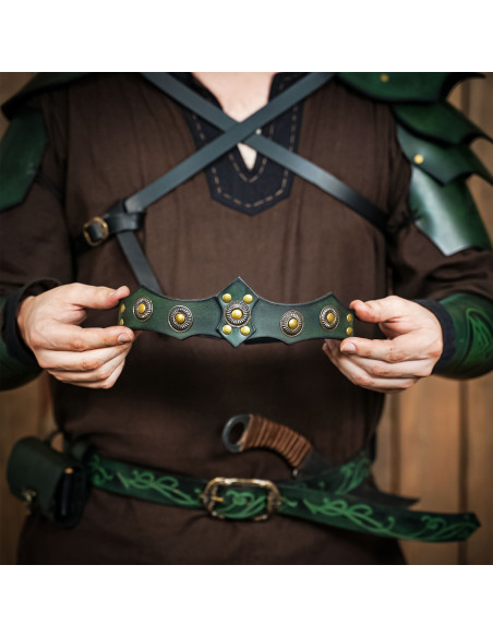 Tiara medieval unisex en piel, varios...