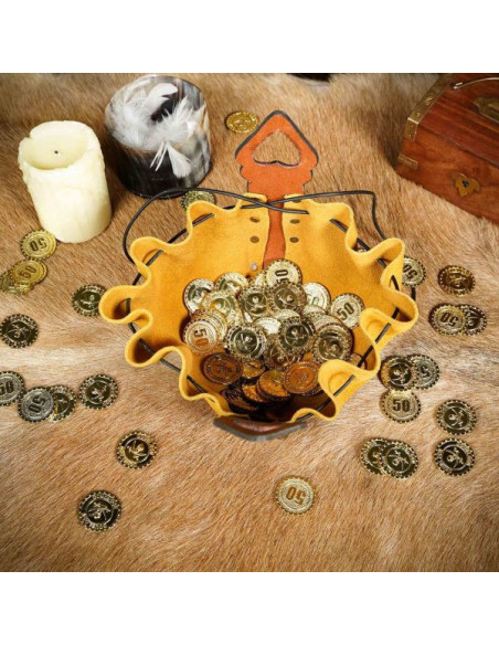 Betteltasche aus keltischem Leder –...