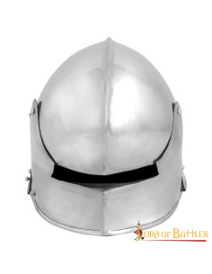 Casco medieval Sallet Alemán, con forro acolchado