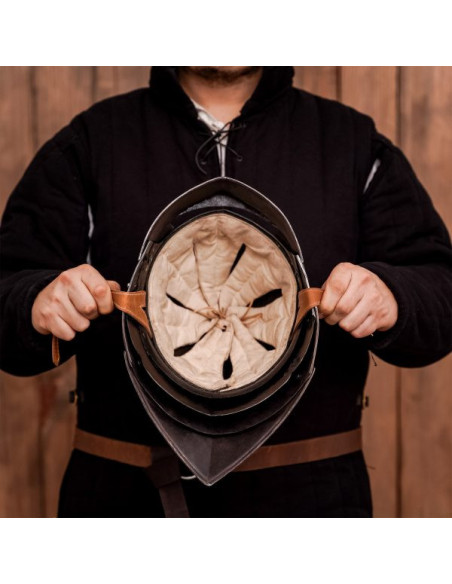 Duitse Sallet middeleeuwse helm, met...