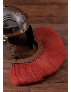Penacho en madera para casco romano - Rojo 2