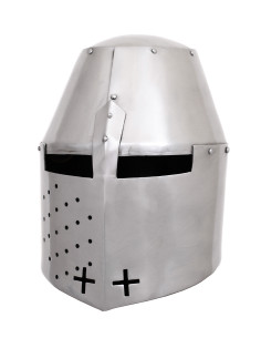 Gran Yelmo Medieval de los Cruzados, estilo Pembridge,...