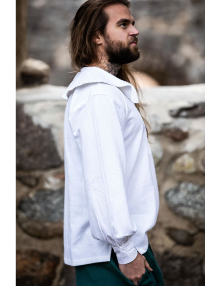 Camisa medieval con cuello modelo...