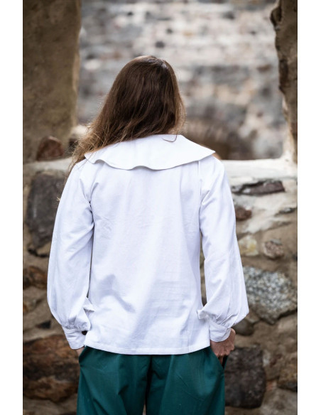 Camisa medieval con cuello modelo...
