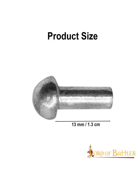 Juego de 25 remaches plateados cabeza...