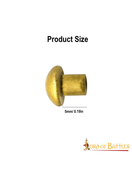 Sæt med 25 messingnitter med...