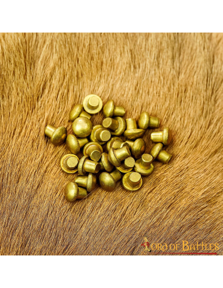 Sæt med 25 messingnitter med...