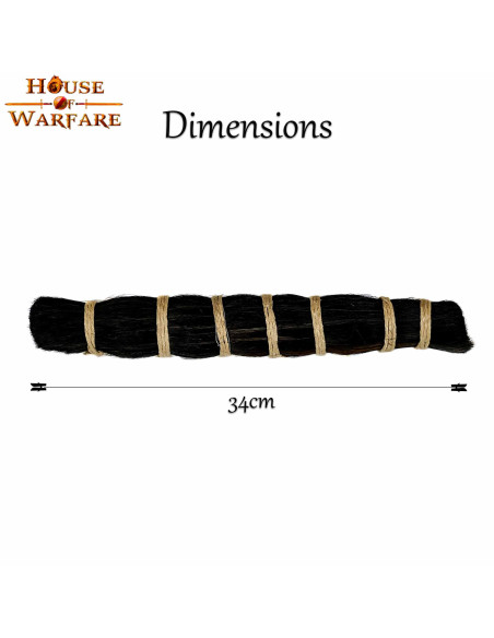 Recambio penacho pelo natural oscuro...