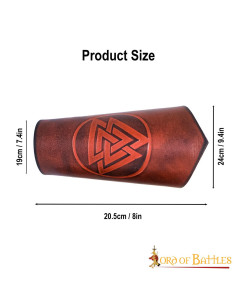 Nordische Valknut-Armbänder, Todesknoten – Braun 2