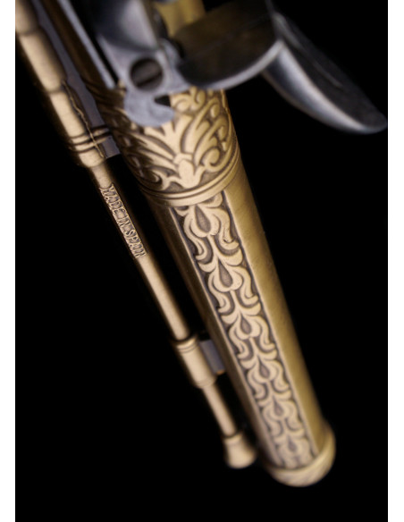 Sæt med 2 dekorative duelpistoler med...