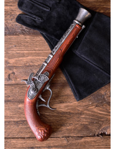Dekorativ Forsyth-pistol med flintlås (1700-tallet) 2