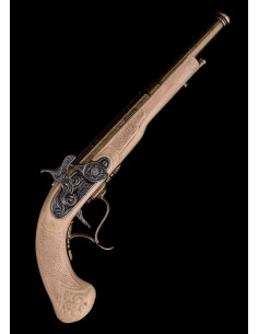 Dekorativ duelpistol med flintlås (1700-tallet)