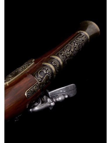 Piratenpistole, Typ Donnerbüchse, Steinschloss Ziersteinschloss (18. Jahrhundert)