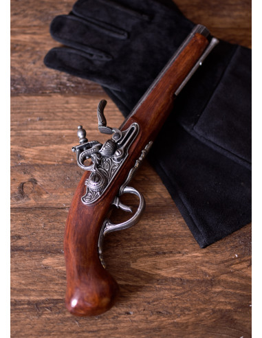 Frans flintlock decoratief vuursteenpistool (18e eeuw)