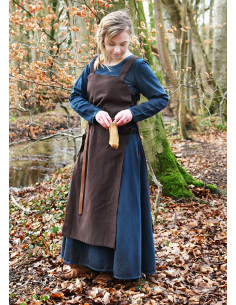 Vikingschort Tinna in bruine katoen