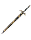 Espada Legend of Zelda con empuñadura y funda forradas en polipiel negro