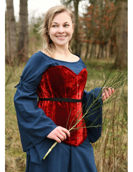 Middelalderkorset over buste i rødt...