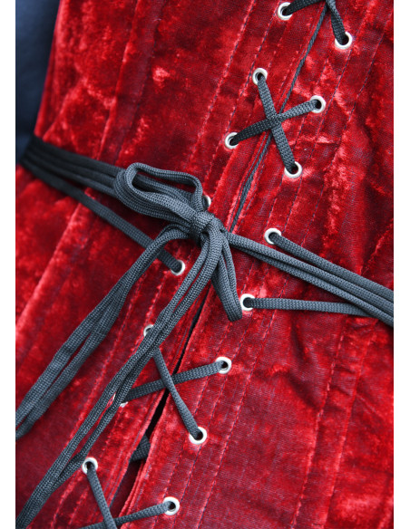 Middelalderkorset over buste i rødt...