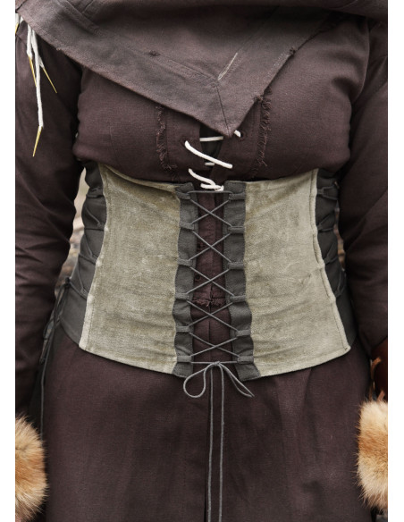 Corpiño medieval en terciopelo Anik...