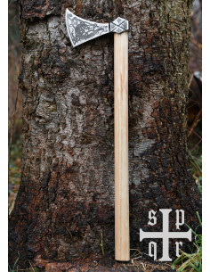 Hacha Vikinga Mammen con grabados, 60 cm. 2