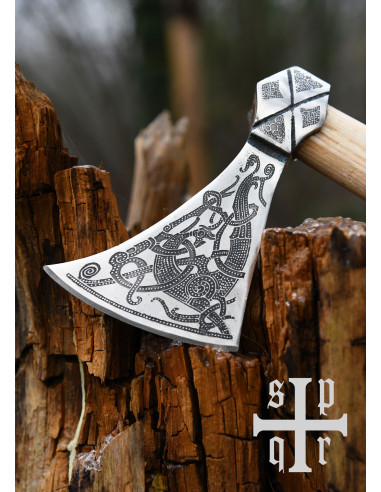 Hacha Vikinga Mammen con grabados, 60 cm. ⚔️ Tienda-Medieval
