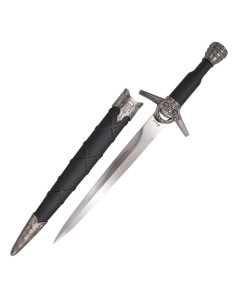 Dolk Geralt de Rivia, The Witcher, sort håndtag (40 cm.)