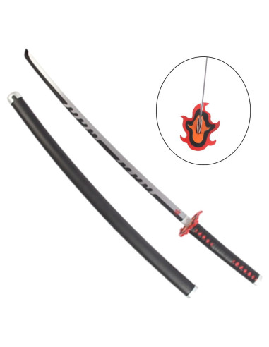 Tanjiro Kamado's vuurkatana van Kimetsu No Yaiba (96 cm.)