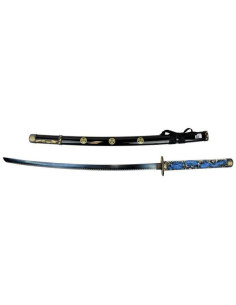 Katana decorativa el dragón azul (95 cm.)