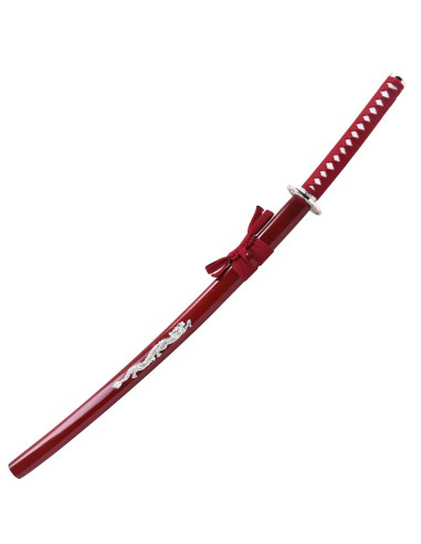 Sier Katana Diamant Draak (103 cm.)