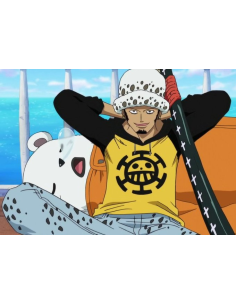 Zwarte decoratieve Katana Trafalgar Law uit één stuk (103... 2