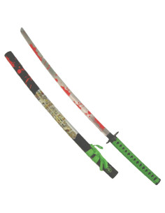 Zombie-apocalyps decoratieve katana, bloedmes