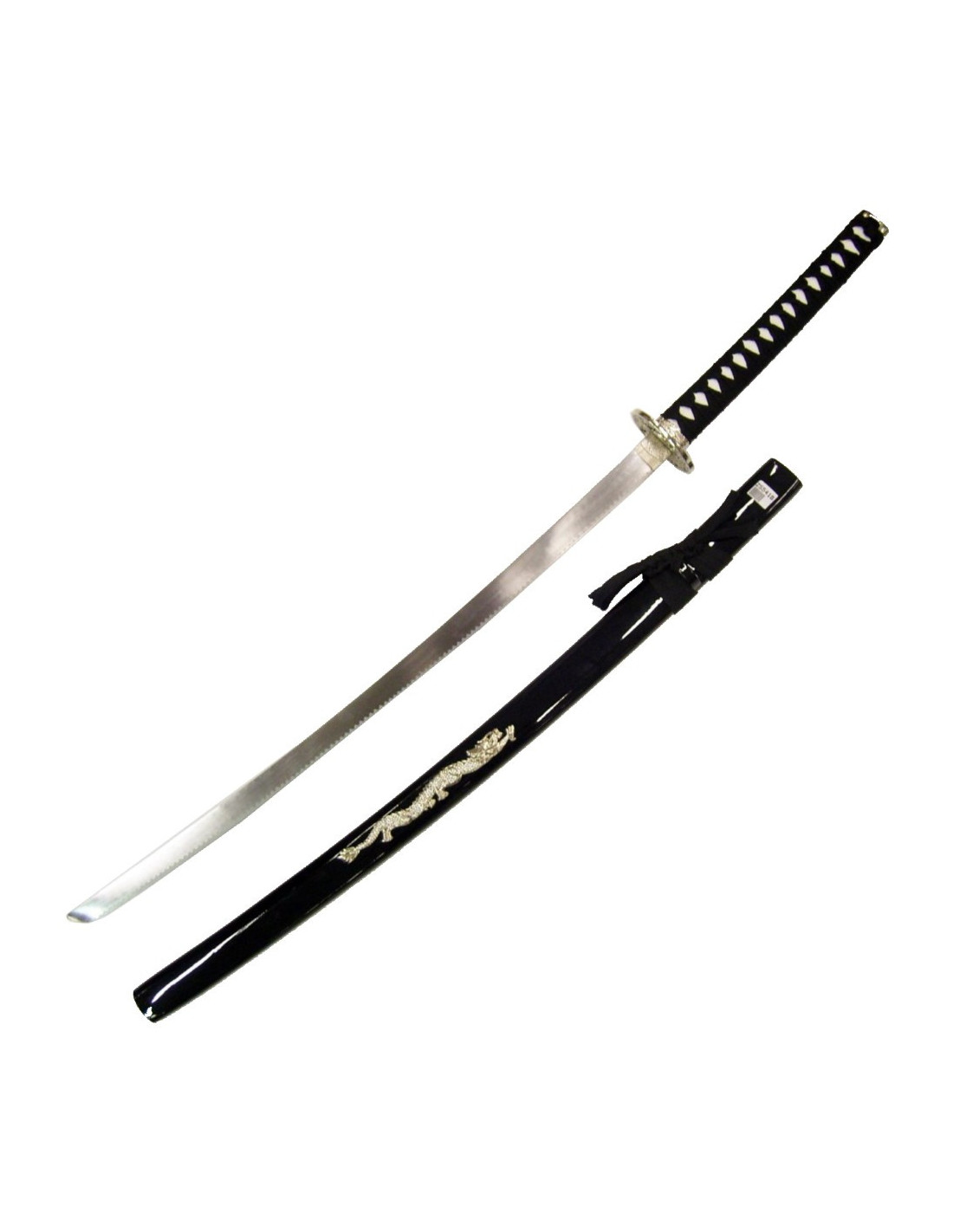 Katana decorativa con funda de madera grabada ⚔️ Tienda-Medieval