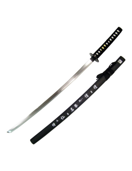 Ornamental katana sort skede med...
