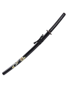 Katana ornamental dragón con vaina negra (96,5 cm.) 2