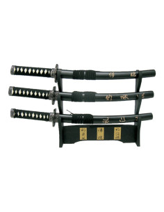 Set 3 tantos de la película último Samurái (44 cm.)