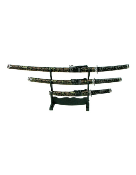 Set ornamental con Katana, wakizashi...